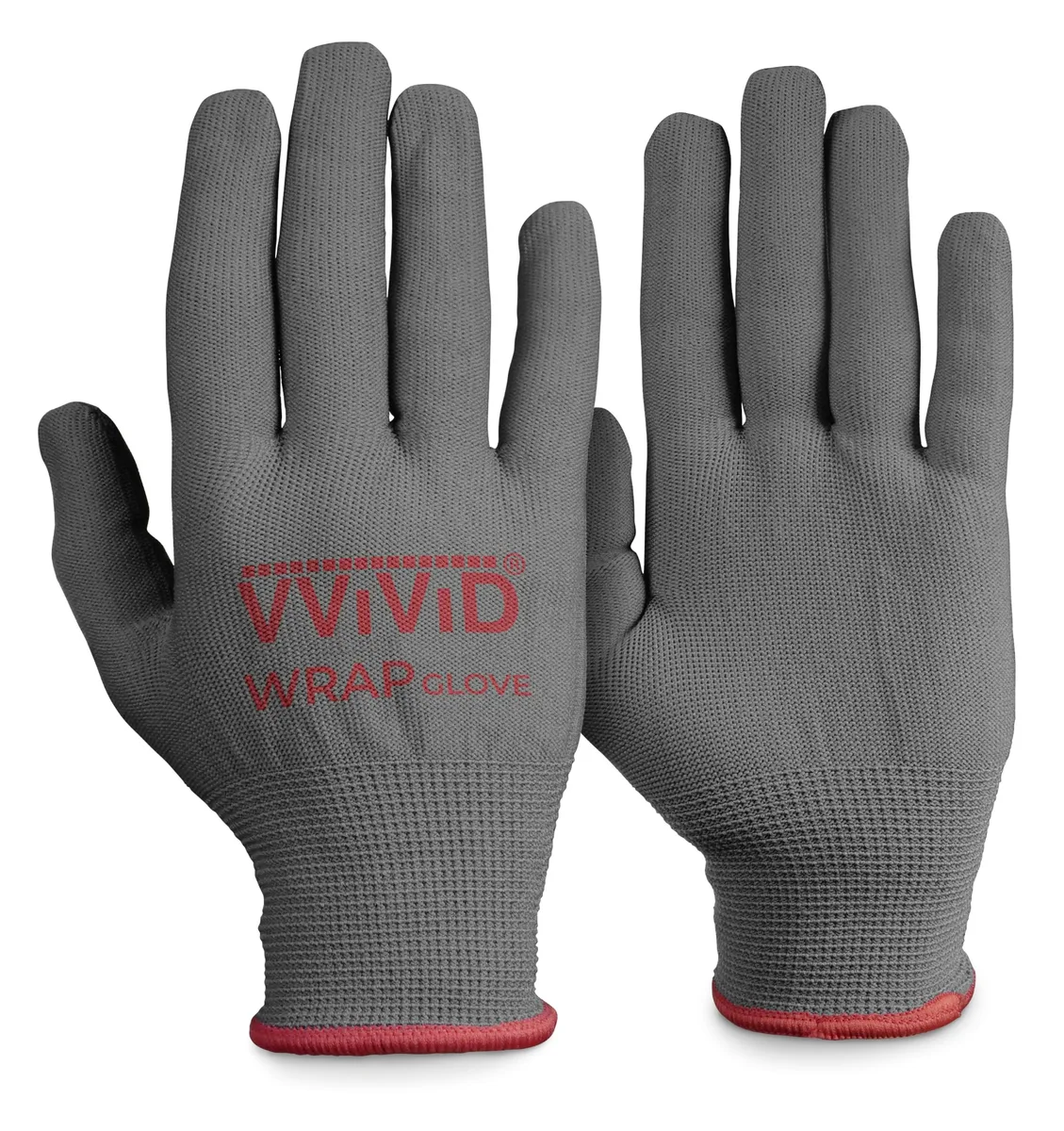 VViViD Grey Anti-Static Vinyl Wrap Applicator Gloves Pair — product photo