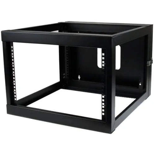 STARTECH STARTECH RK619WALLOH 6U 19" 22in depth hinged open frame wall mount server rack — product photo