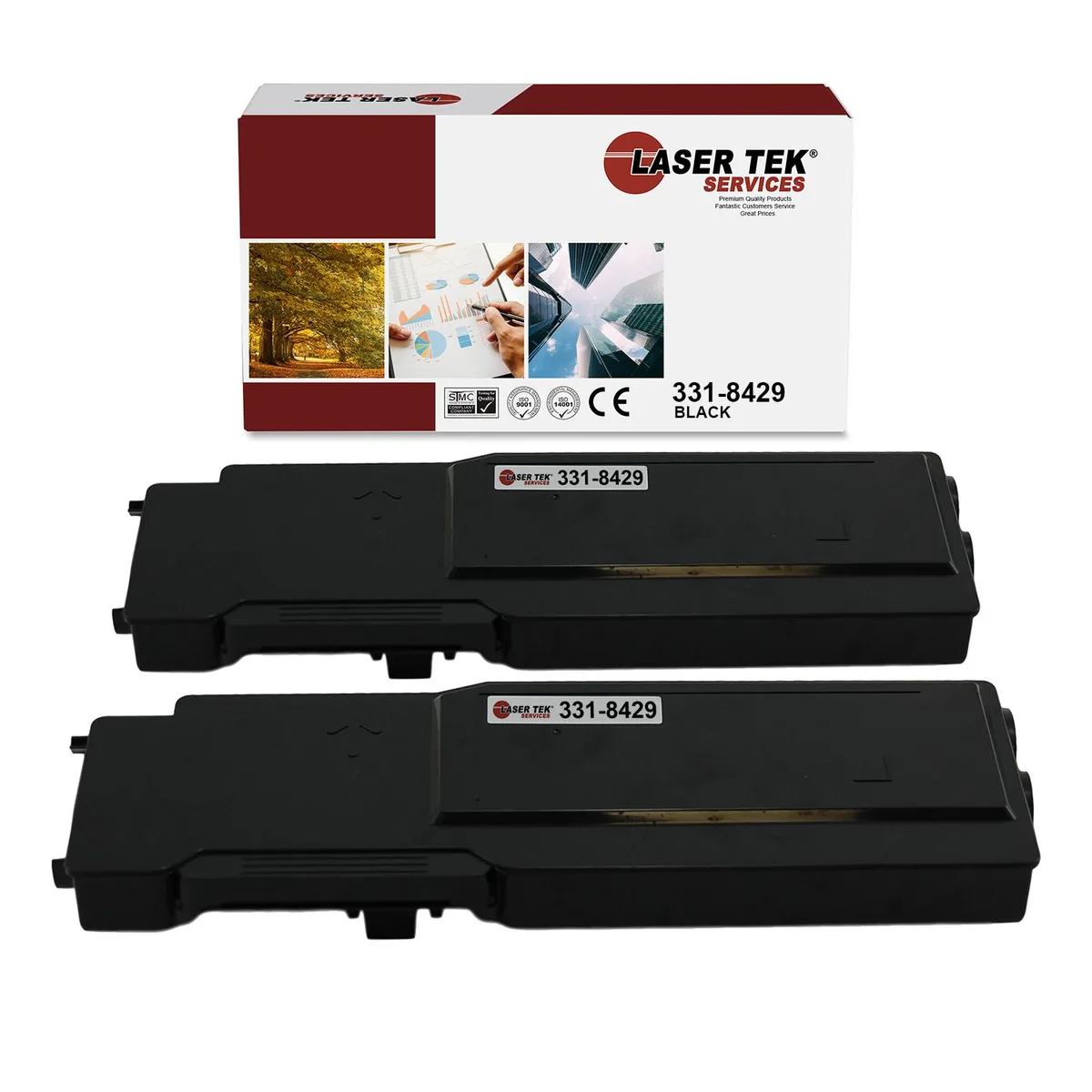 Laser Tek Services Laser Tek Services 331-8429 Black Toner Cartridge 2PK 11000pp — product photo