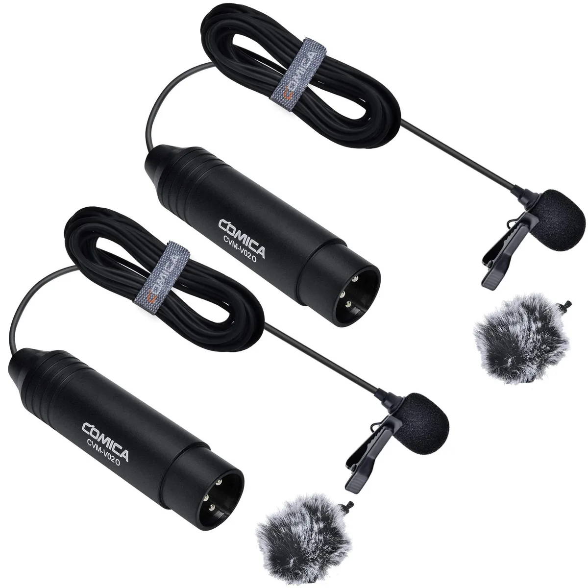  Comica CVM-V02O2 4.5 XLR Lavalier Microphone 2 Pack — product photo