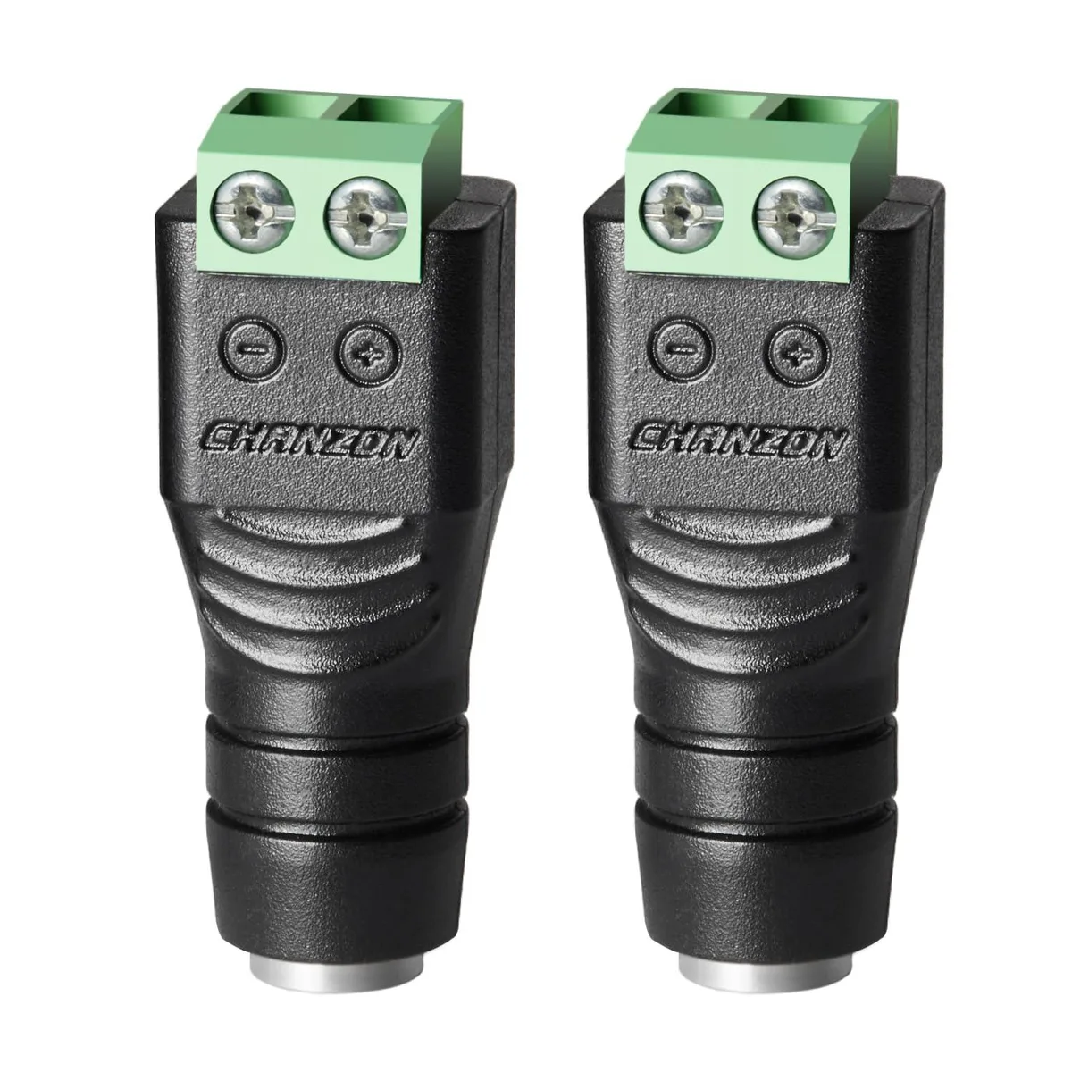  Chanzon 10 Pcs 5.5mm x 2.1mm DC Power Jack Connector Wire Cap Connectors — product photo