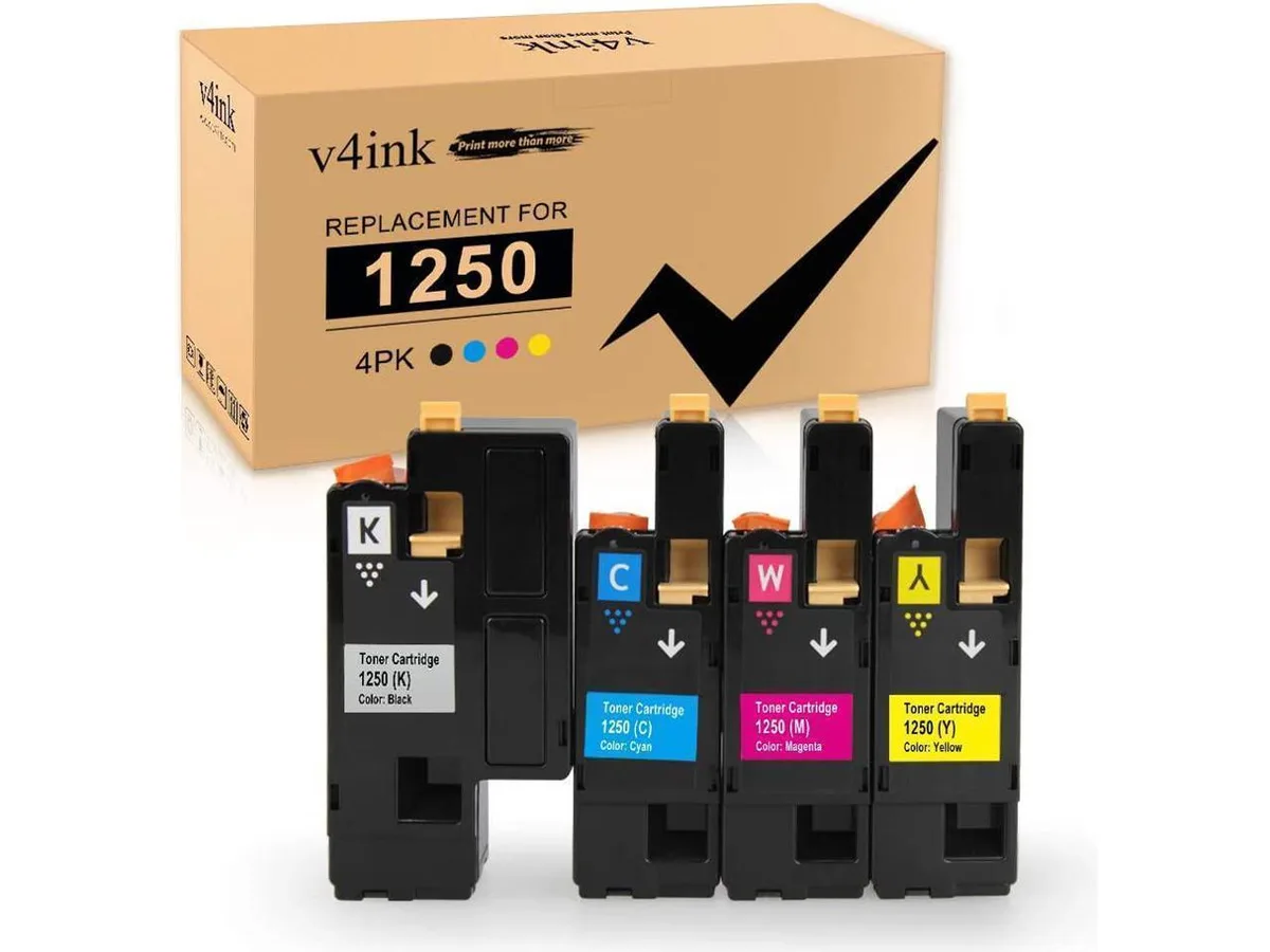 V4ink V4ink Dell 1250 High Yield Toner 4-Pack (KCMY) 2000/1400 pages — product photo