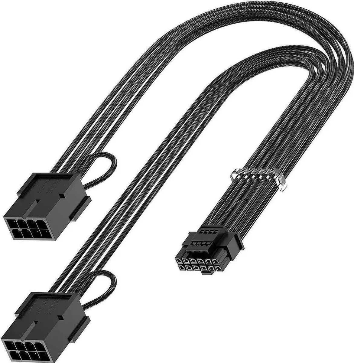 SMUGDESK SMUGDESK PCIe 5.0 12VHPWR 16Pin to 2x8Pin Power Splitter Cord 13Inch White — product photo