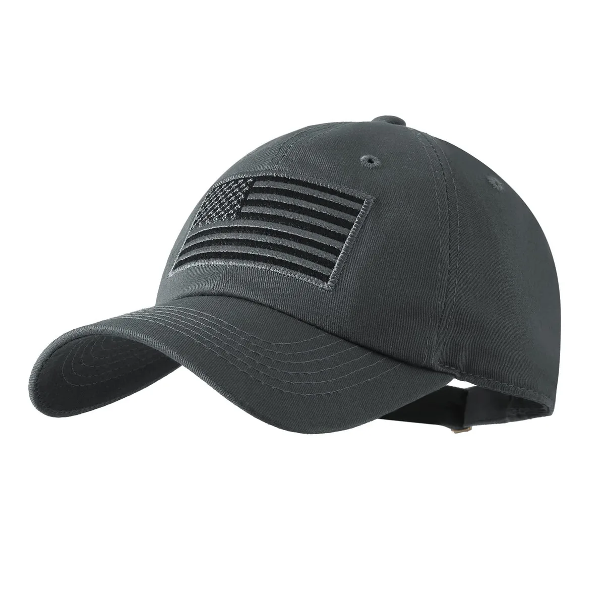 Baseball Cap Dark Grey 100% Cotton Adjustable 20-24 in — product photo