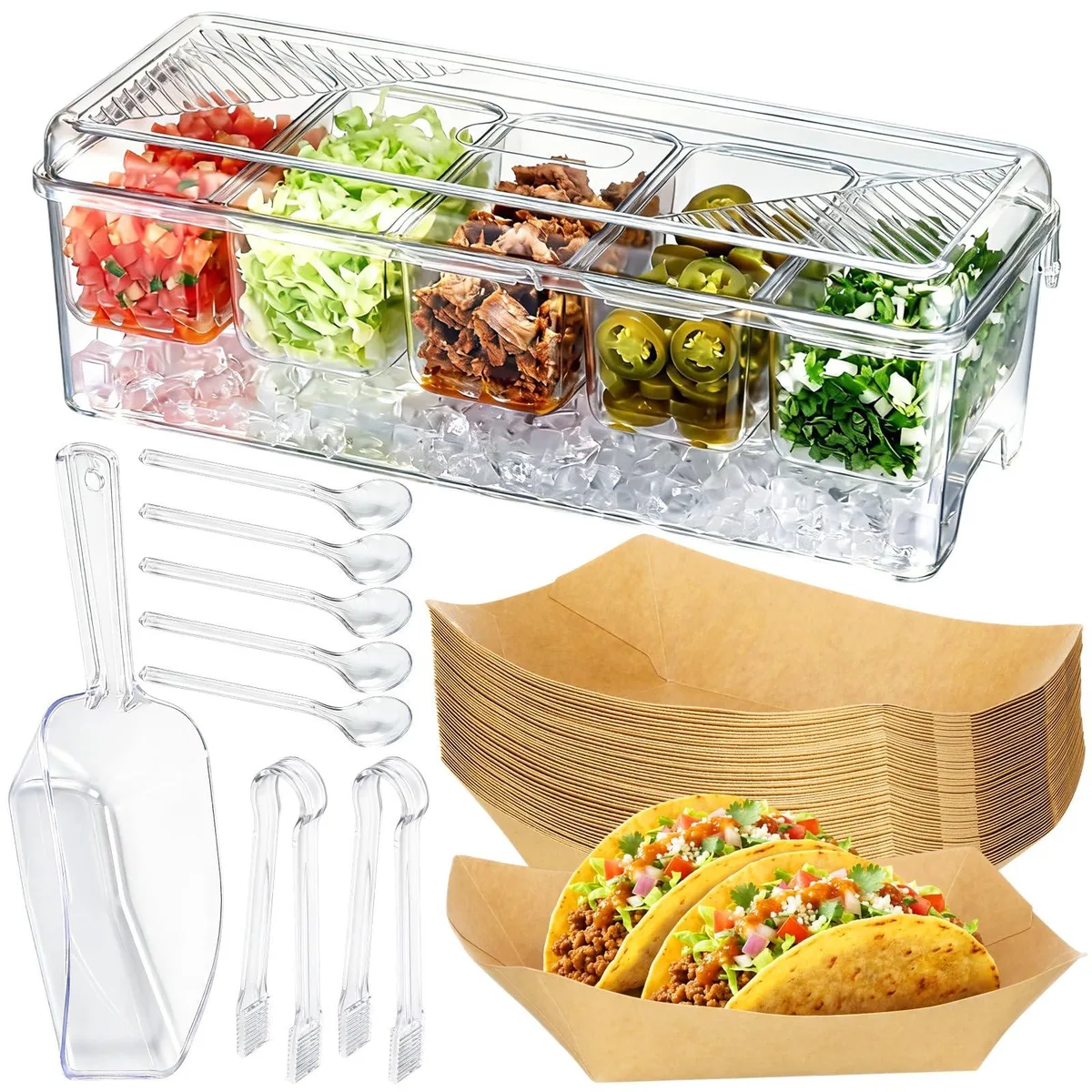 DNBeffulgent DNBeffulgent BIO6088 Serveware 59-Piece Ice Chilled Set — product photo