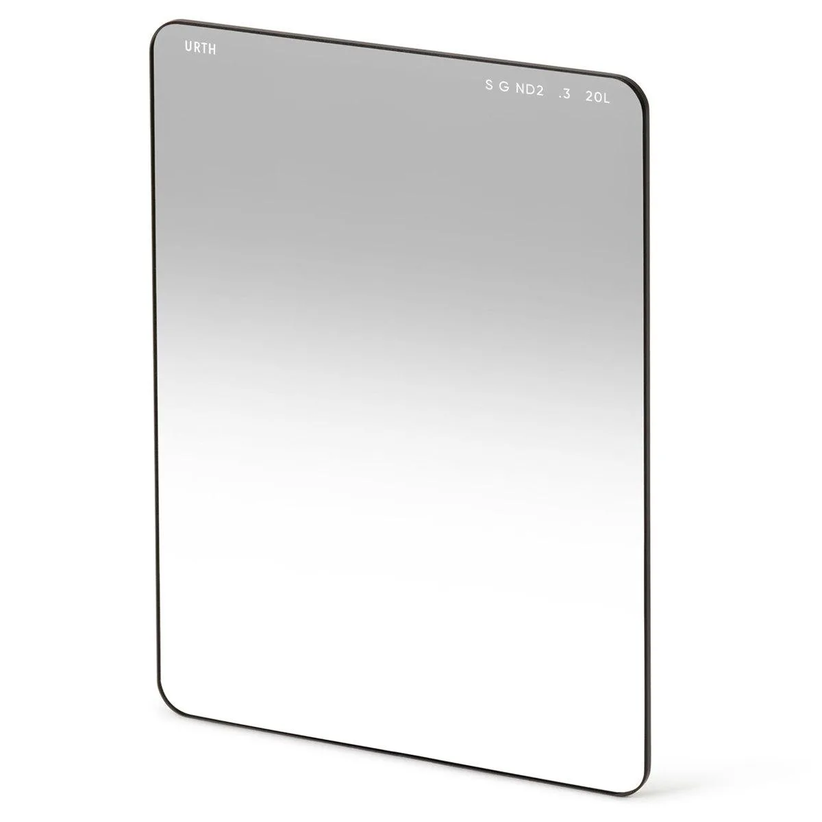 Square glass filter, soft graduated dark-to-clear transition, 75 by 100 mm