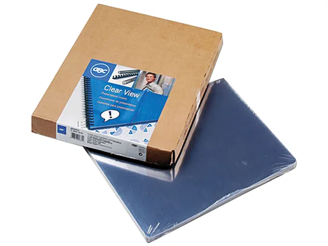 Swingline Swingline 2020024 Clear View Binding Covers 100/Box 8.50x11.25 19-Hole — product photo