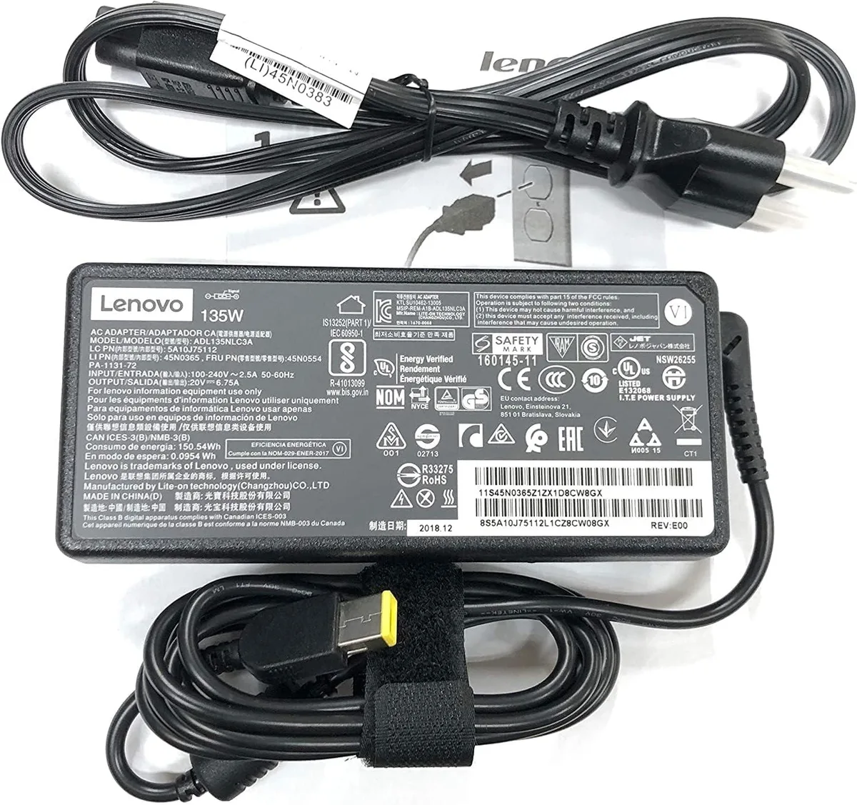 FLEANE FLEANE 135W 20V 6.75A Slim Tip AC Adapter ADL135NDC3A — product photo