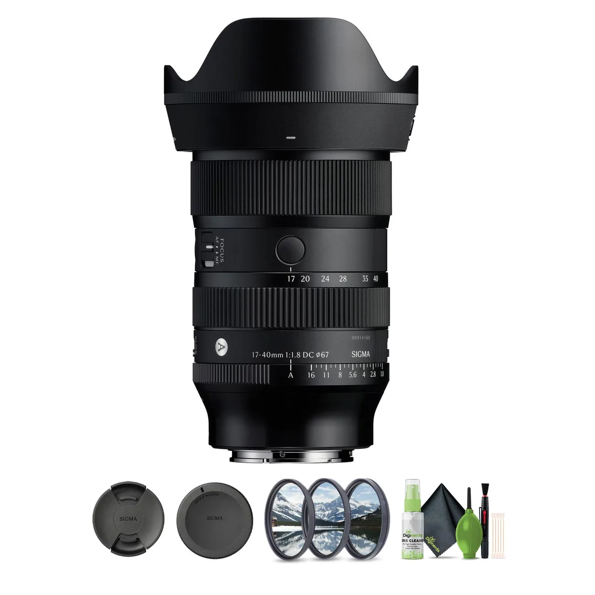 SIGMA SIGMA 17-40mm f/1.8 DC Art Lens (Sony E) Bundle 2 camera lens — product photo