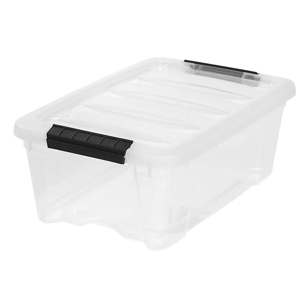 IRIS IRIS Latch Storage Bin 12.95 Qt Clear 16 x 11 — product photo