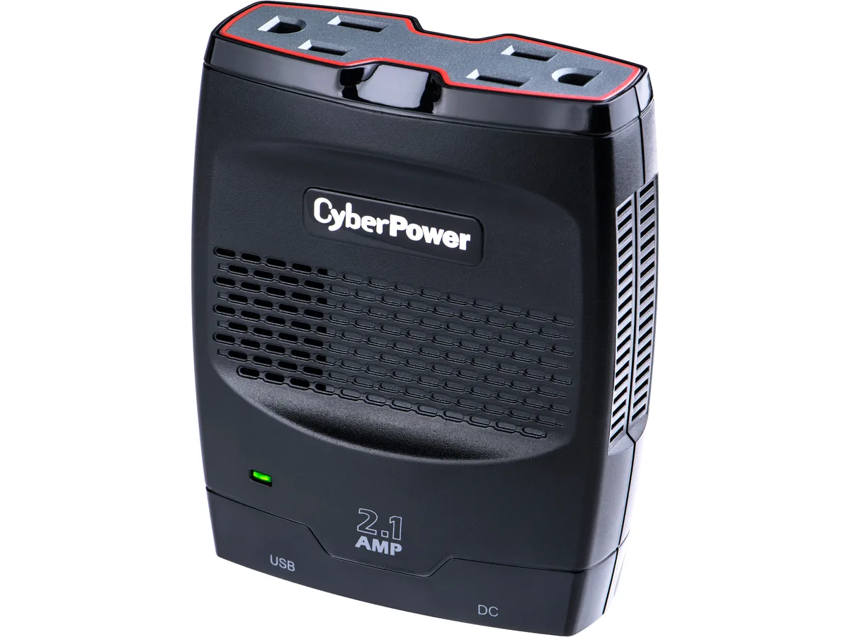CyberPower CyberPower CPS175SURC1 175W Power Inverter 12V DC to 120V AC 2.1A USB — product photo
