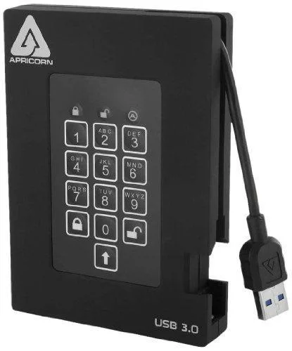 Apricorn Apricorn Aegis Fortress FIPS 512 GB 140-2 Level 2 portable hard drive — product photo
