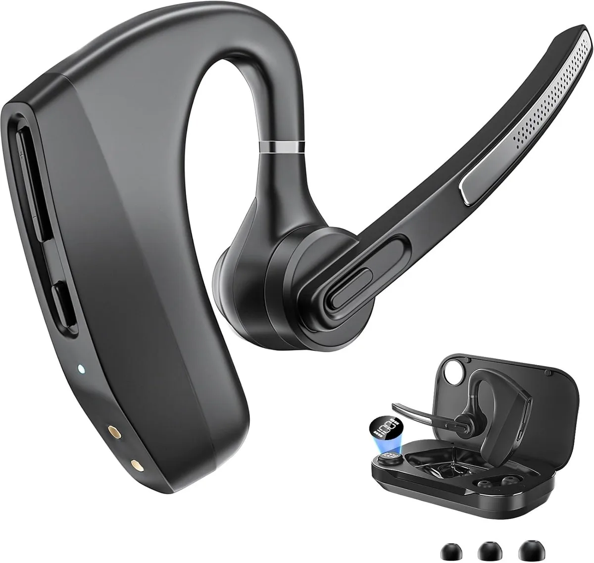 BFKK BFKK Wireless Headset with USB Charging Case 90h Talk 45d Standby — product photo