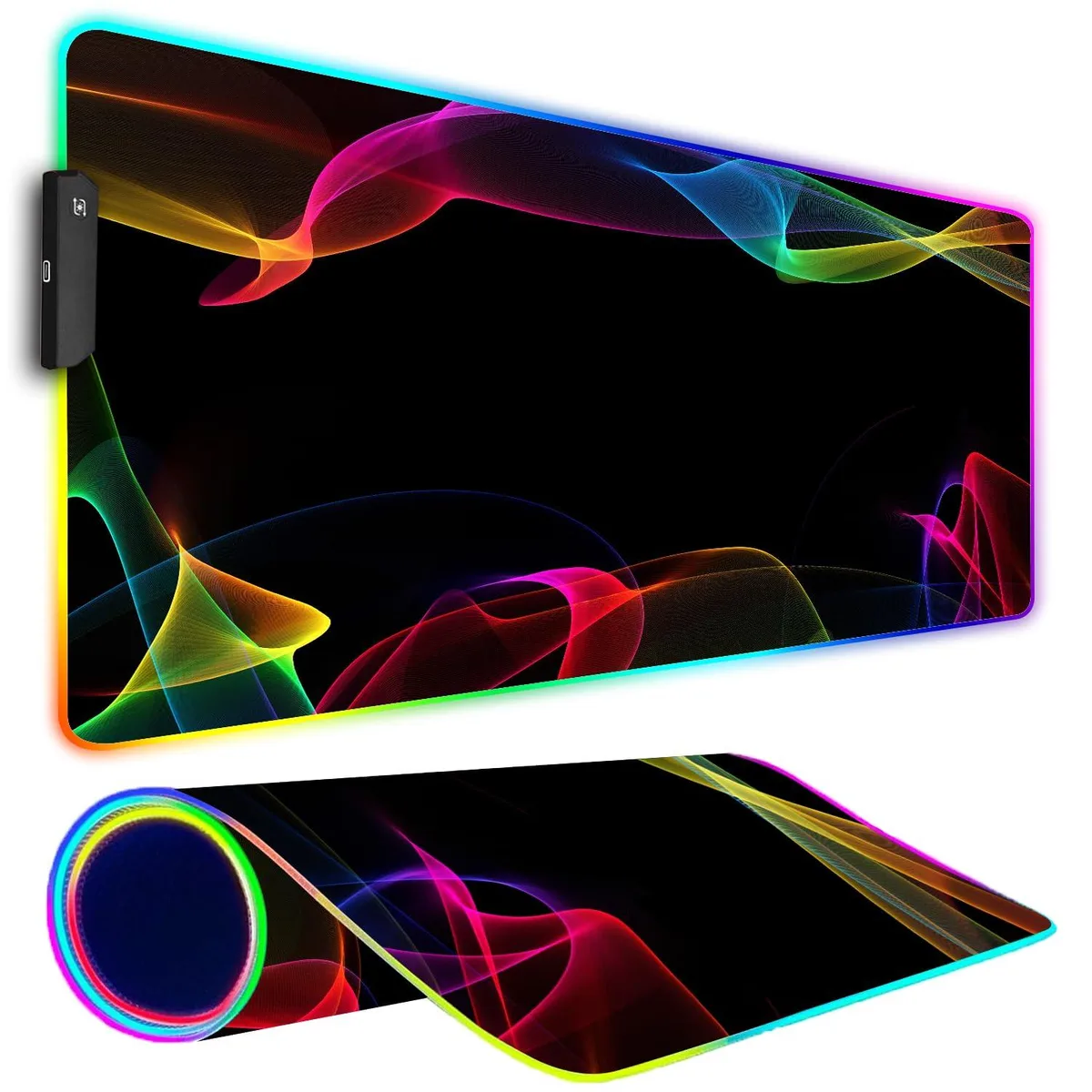 KEHIPI KEHIPI RGB Gaming Mouse Pad 31.5 x 11.8 in 12 Lighting Modes — product photo