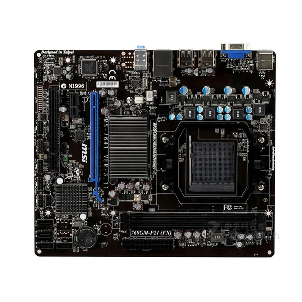 MSI MSI 760GM-P21(FX) AM3+ 760G DDR3 16GB Micro ATX motherboard — product photo