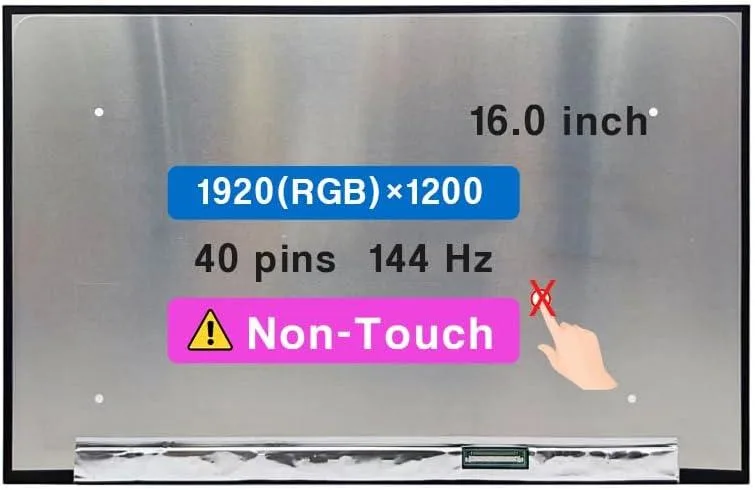 NUOLAISUN NUOLAISUN 16.0" laptop screen 1920×1200 144Hz 40 pin — product photo