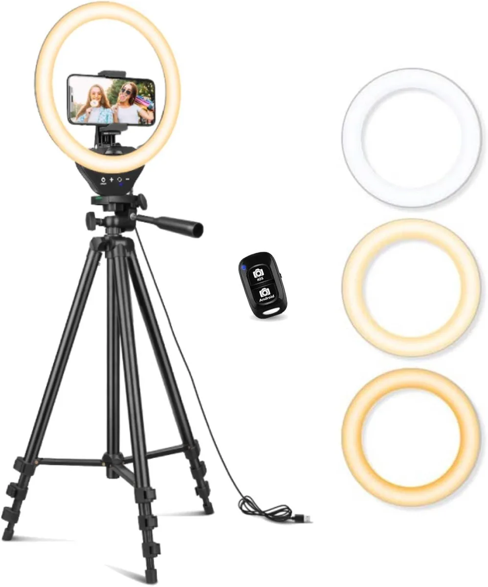 RUOCLRIS RUOCLRIS 10" Ring Light 50" Tripod Studio — product photo