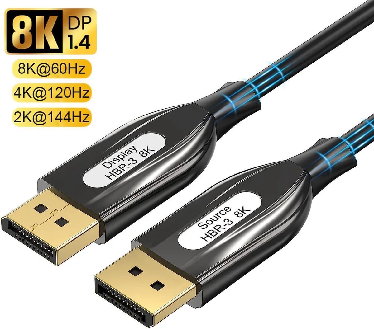 SMUGDESK SMUGDESK 8K DP 1.4 Fiber Optic Cable 164Feet/50m — product photo