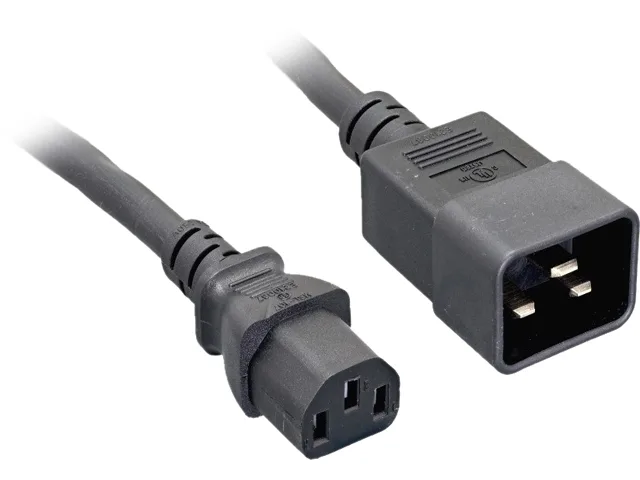 Nippon Labs Nippon Labs 30POW-10W1-C1320-03 14AWG C20 to C13 computer power cord 3ft — product photo