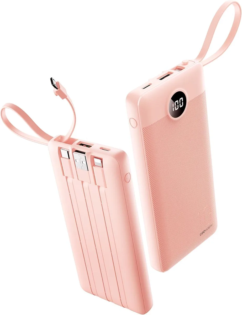 WOOJONG WOOJONG 10000mAh Slim Power Bank (Pink) — product photo