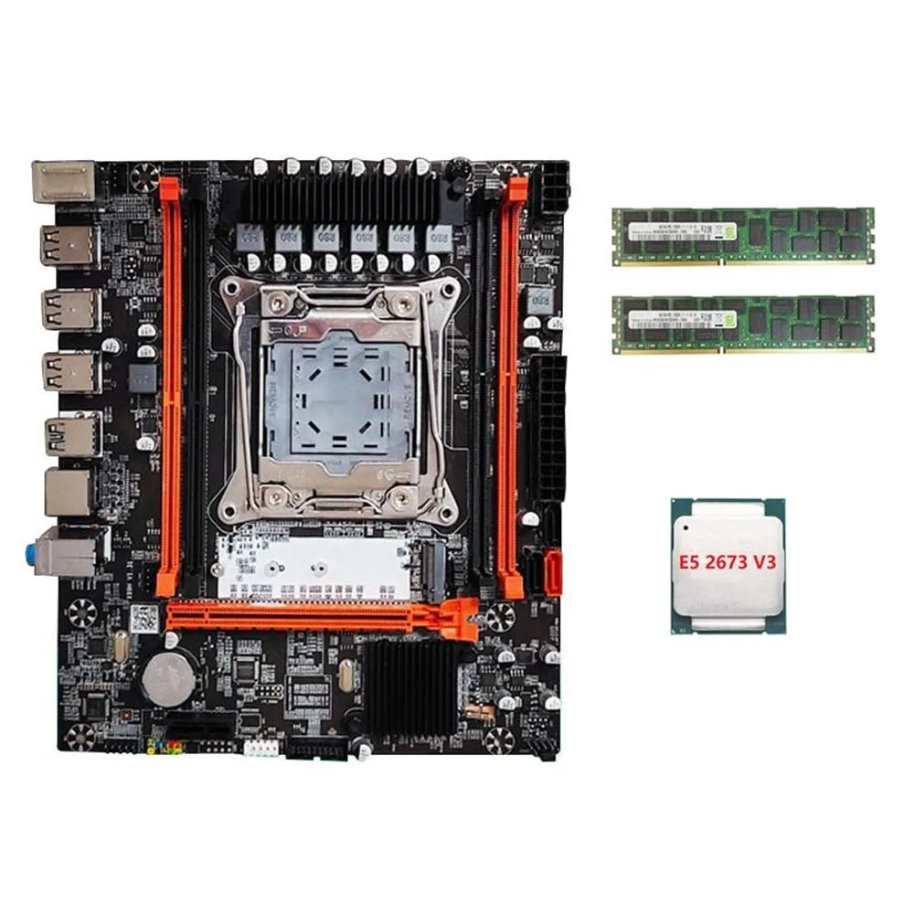 YINGHUA YINGHUA X99 server motherboard E5-2673 V3 2×4 GB DDR3 — product photo
