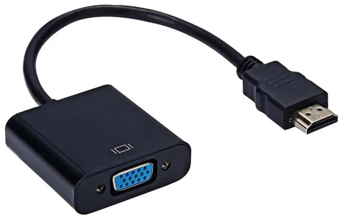 SMUGDESK SMUGDESK GoldPlated HDMI to VGA Adapter 1080P Black — product photo
