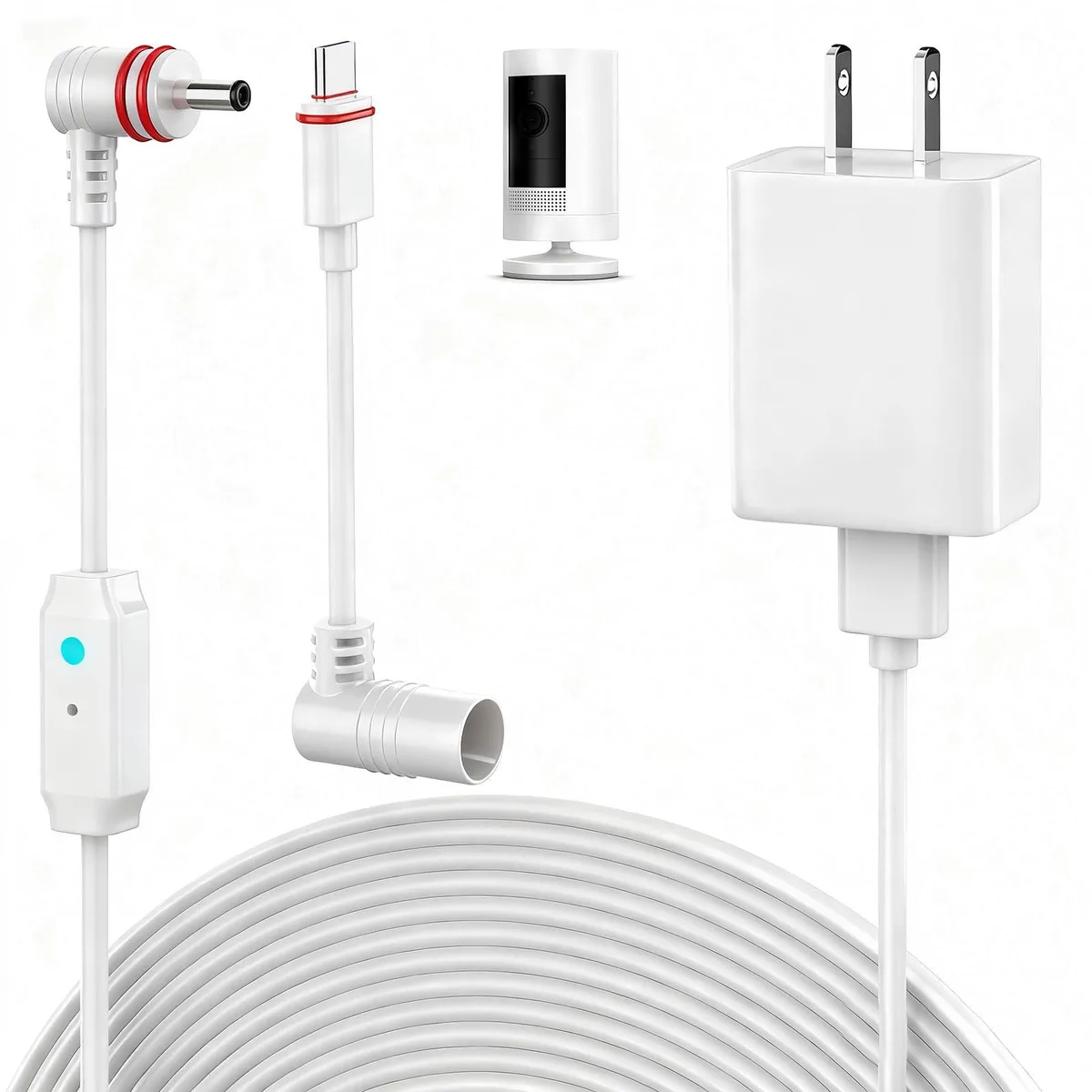 Nooukut 10W Cable for Ring 25ft White — product photo