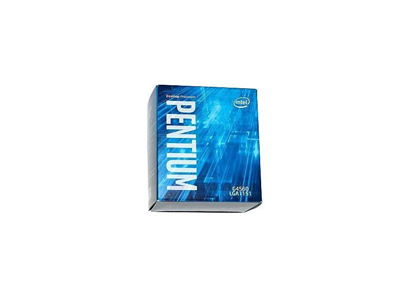 Intel Pentium G4560 boxed processor with heatsink in retail packaging