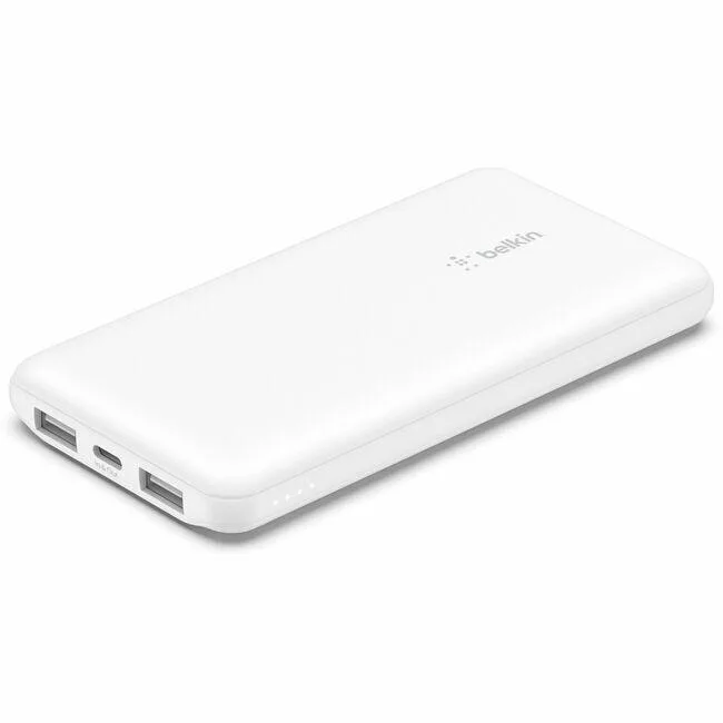 Belkin Belkin 10000 mAh 15W 3-port USB power bank white — product photo