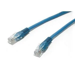 Blue 25 ft Cat5e Ethernet cable with molded RJ45 connectors