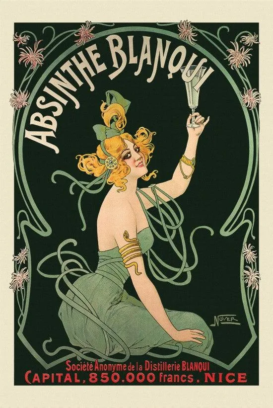 Poster print Nover Absinthe Blanqui 24 x 36 inches