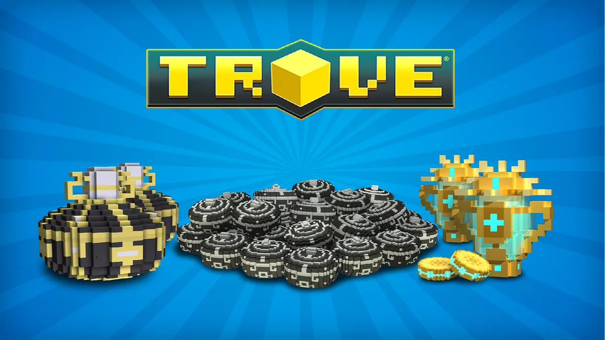 Steam digital code card for Trove Fast Fortune Pack adventure game