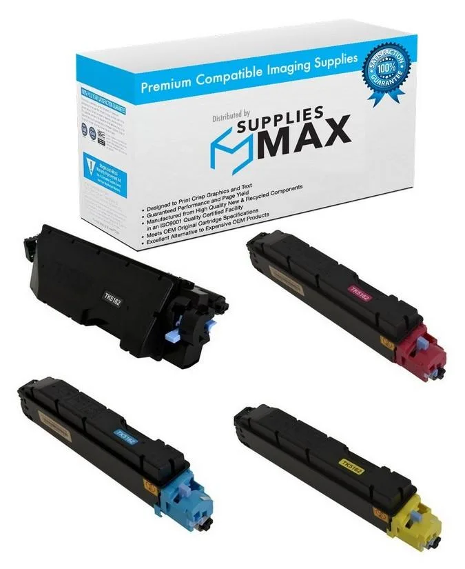 SuppliesMax SuppliesMax TK-5162MP Toner Cartridge Combo Pack BK/C/M/Y — product photo