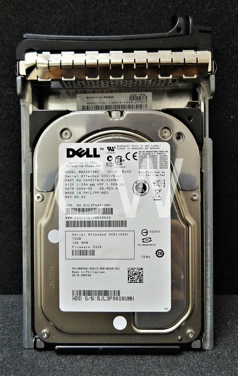 DELL DELL MBA3073RC 73 GB 15000 RPM SAS 3.5" HDD accessory — product photo