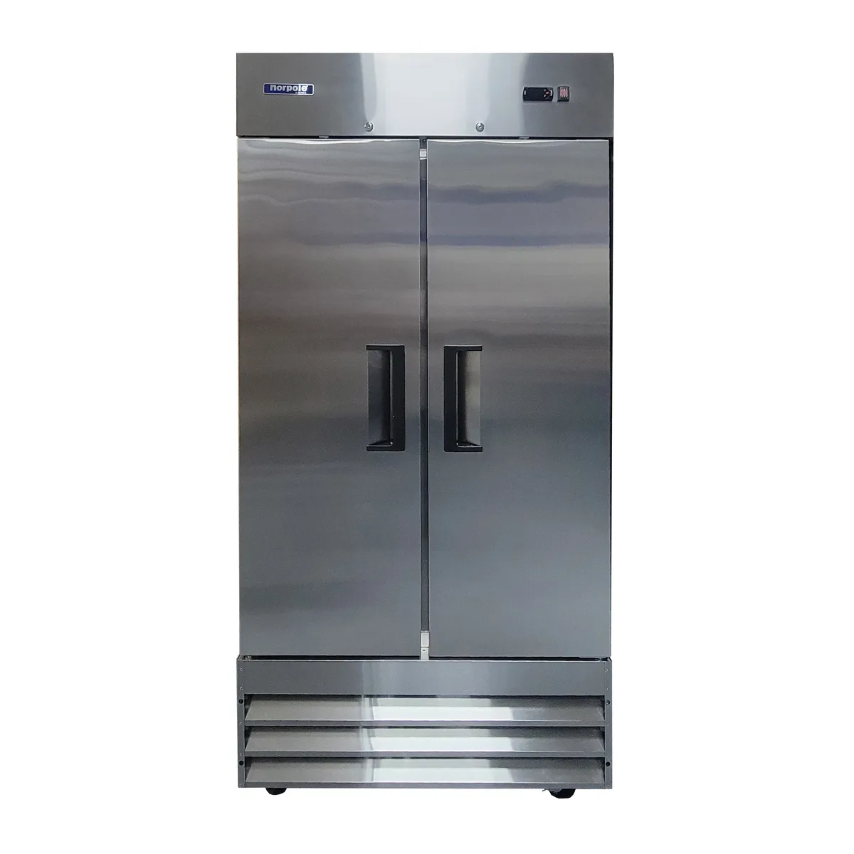Magic Chef Magic Chef 27.6 cu. ft. Auto Defrost Double Door Freezer Stainless Steel — product photo