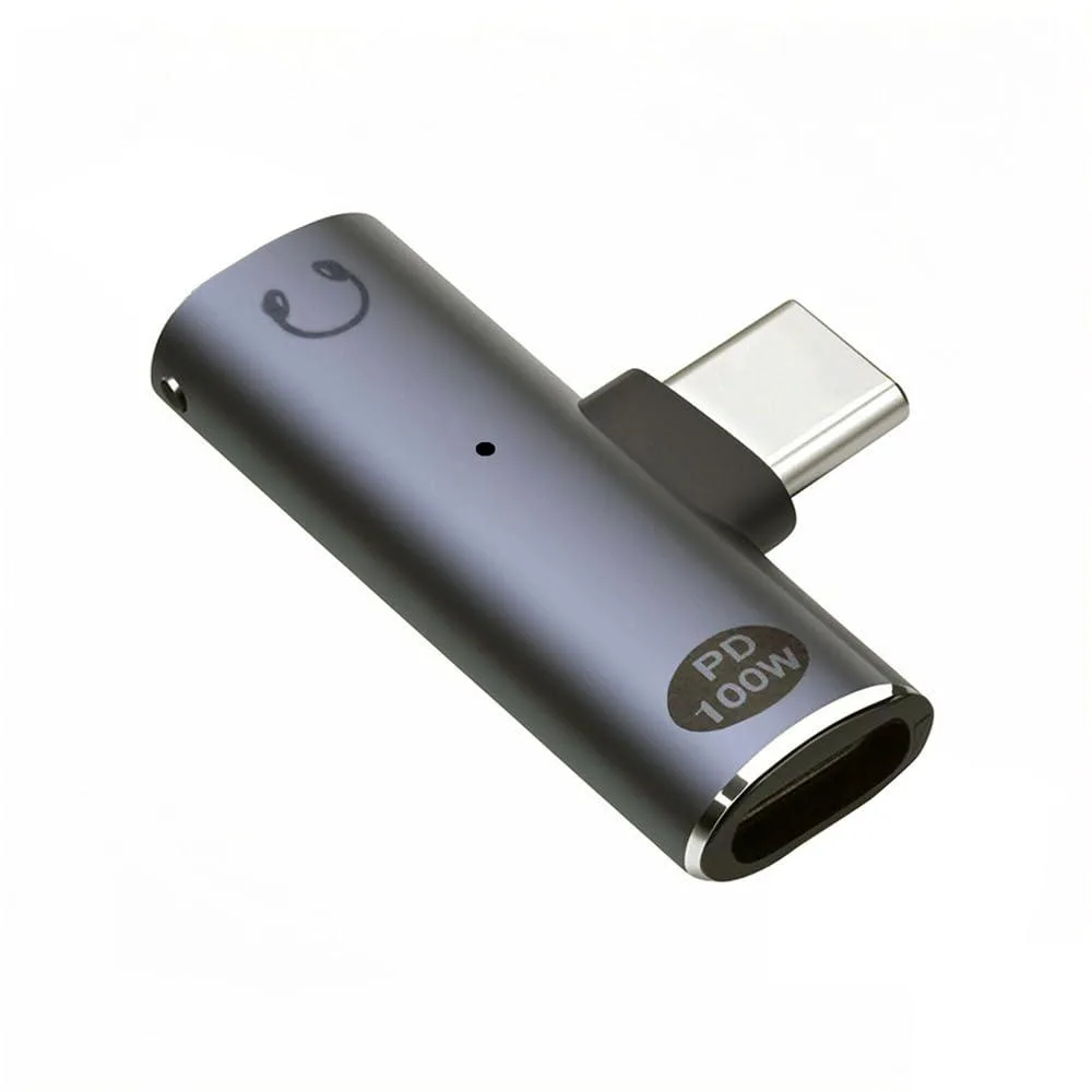 LORDWORLD LORDWORLD USB-C to 3.5 mm DAC 16/48 100 W PD angled — product photo