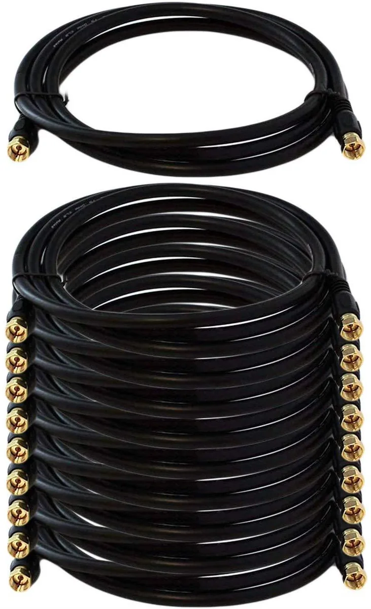 iMBAPrice iMBAPrice RG6 Coaxial Patch Cable 10-Pack 6ft 75 Ohms — product photo