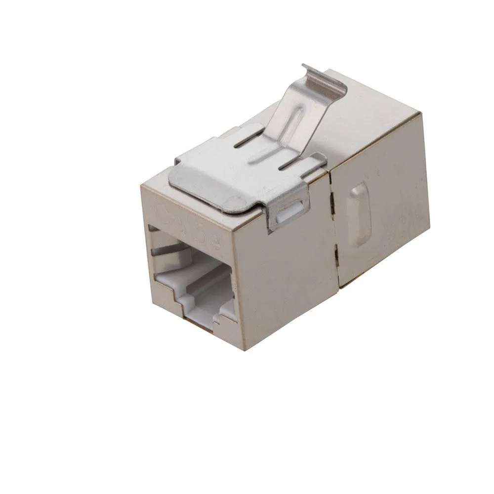 NavePoint NavePoint CAT5E FTP Keystone Coupler RJ45 Female 10 Pack Silver — product photo