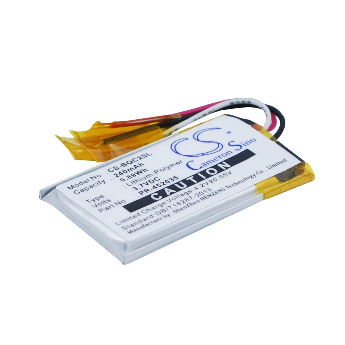 Cameron &amp; Co Cameron &amp; Co DS-CS-BQC2SL HeadPhone Battery 240mAh 3.7V — product photo
