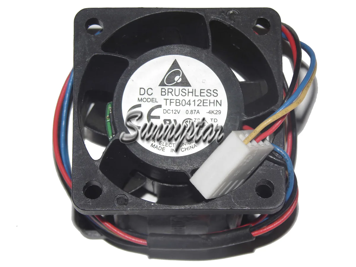 Zyvpee Zyvpee TFB0412EHN 40×40×28mm 12V .87A 4-pin case fan — product photo