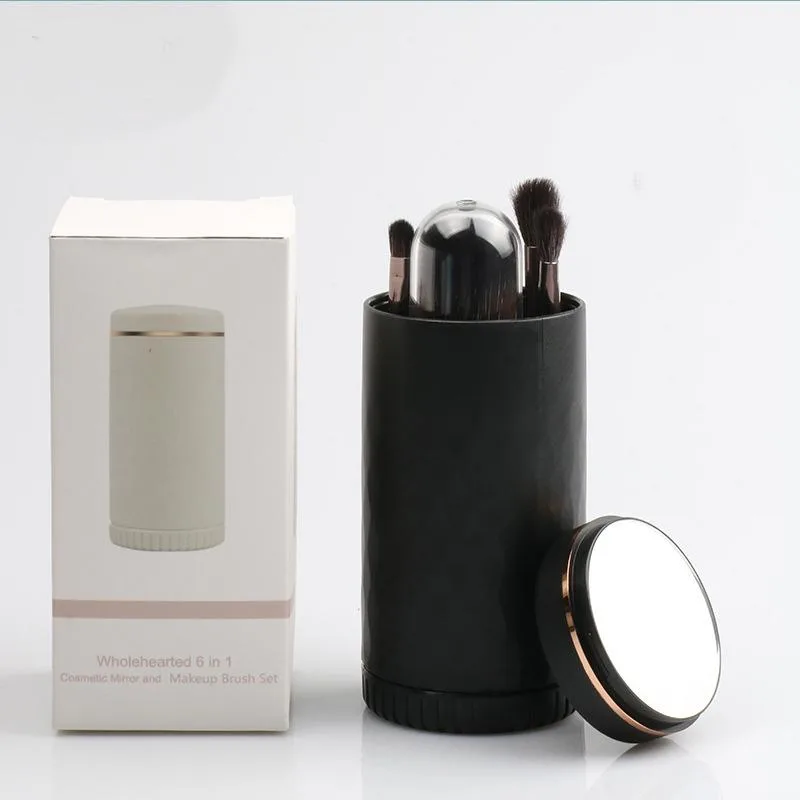 DAXINQI DAXINQI 6-in-1 Goat Hair Makeup Brush Set Black — product photo