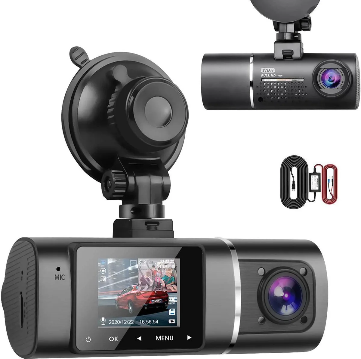 Vszerda Vszerda Dual Dash Cam Hardwire Kit 1080p+1080p Front Inside Cabin — product photo