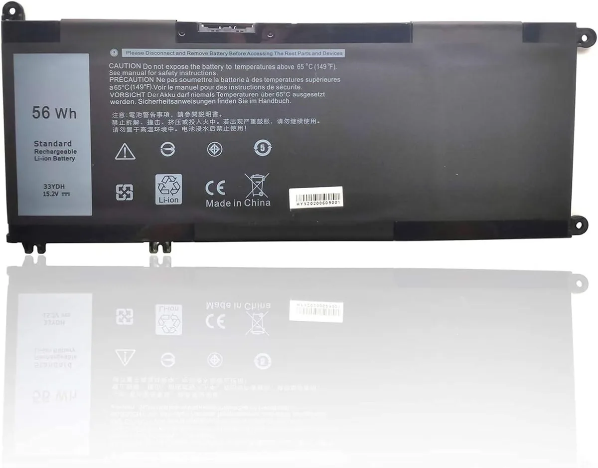 myVolts myVolts 33YDH Laptop Battery 15.2V 56Wh for Dell Inspiron 13 7353 17 7000 7773 7778 7779 — product photo