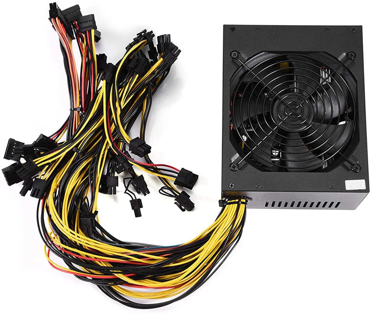 myVolts myVolts 2000W Mining Power Supply 1800W Rated 16x 6+2 Pin 8 GPU — product photo