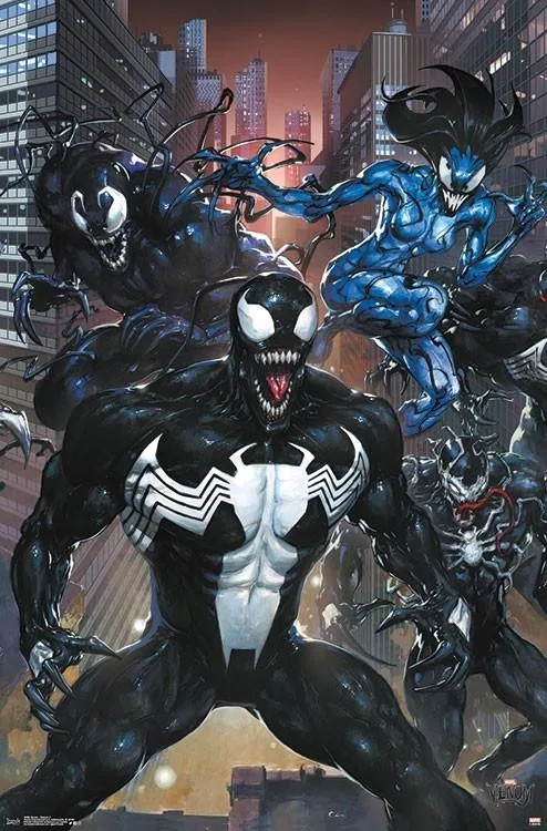 Venom Triptych 2 poster print 22 by 34 inches on heavy paper