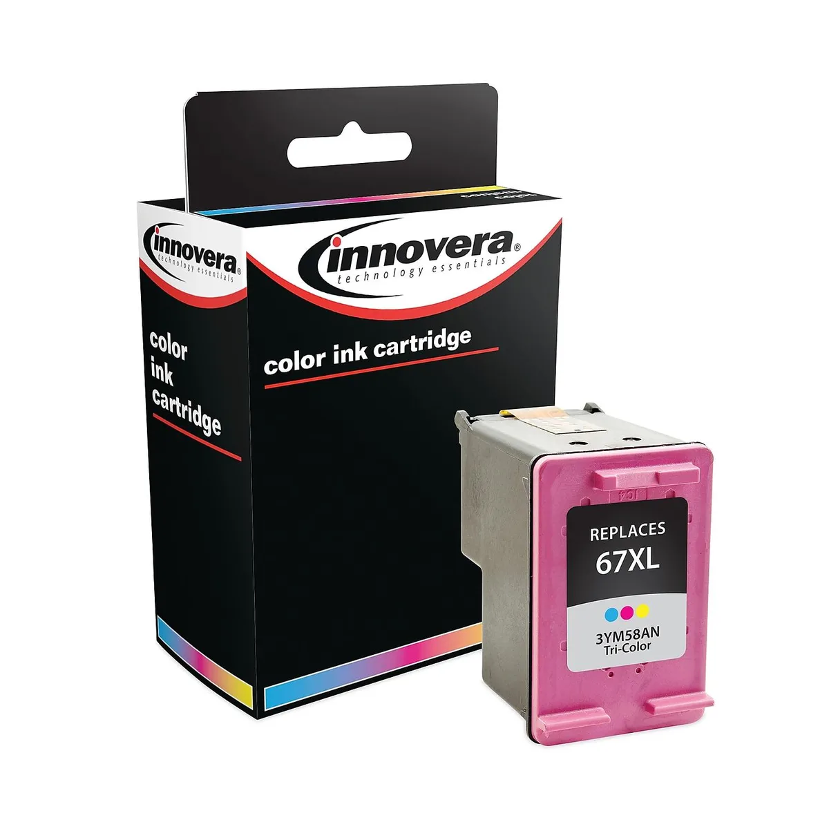 Innovera Innovera IVR3YM58AN Tri-Color Ink 67XL 200 Page-Yield scanner supply — product photo