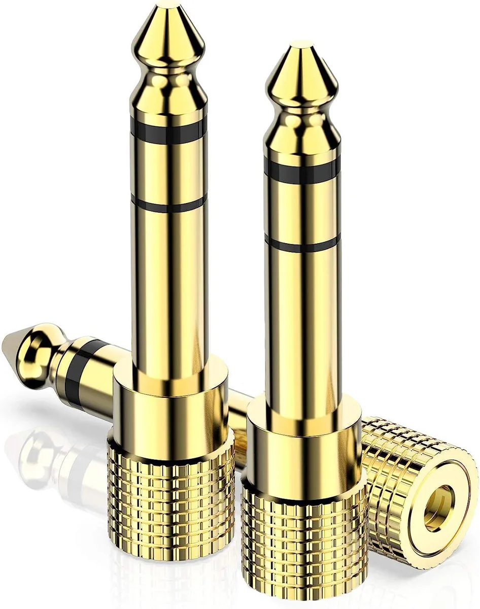 AUBEAMTO AUBEAMTO 20503 6.35mm to 3.5mm stereo audio adapter 3-pack — product photo