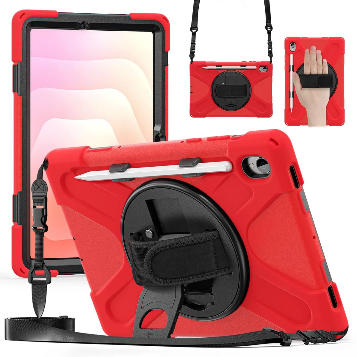 Timoom Timoom SM-X730/SM-X736B Heavy Duty Case Red 11" 2025 accessory — product photo