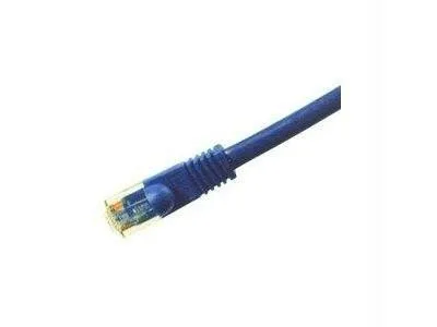 Blue Category 6 patch cable with RJ-45 connectors on both ends, fourteen feet long