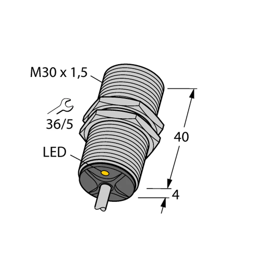 Turck Turck BI10-G30K-AN6X 46716 inductive sensor NPN M30×1.5 10 mm 185 g — product photo